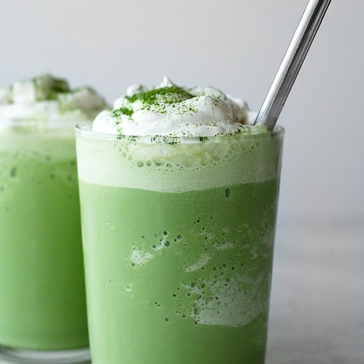 Matcha blended.