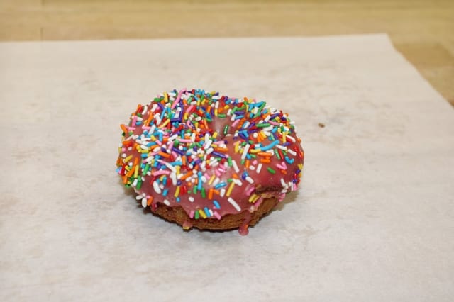 Brown Cake Pink Sprinkle.