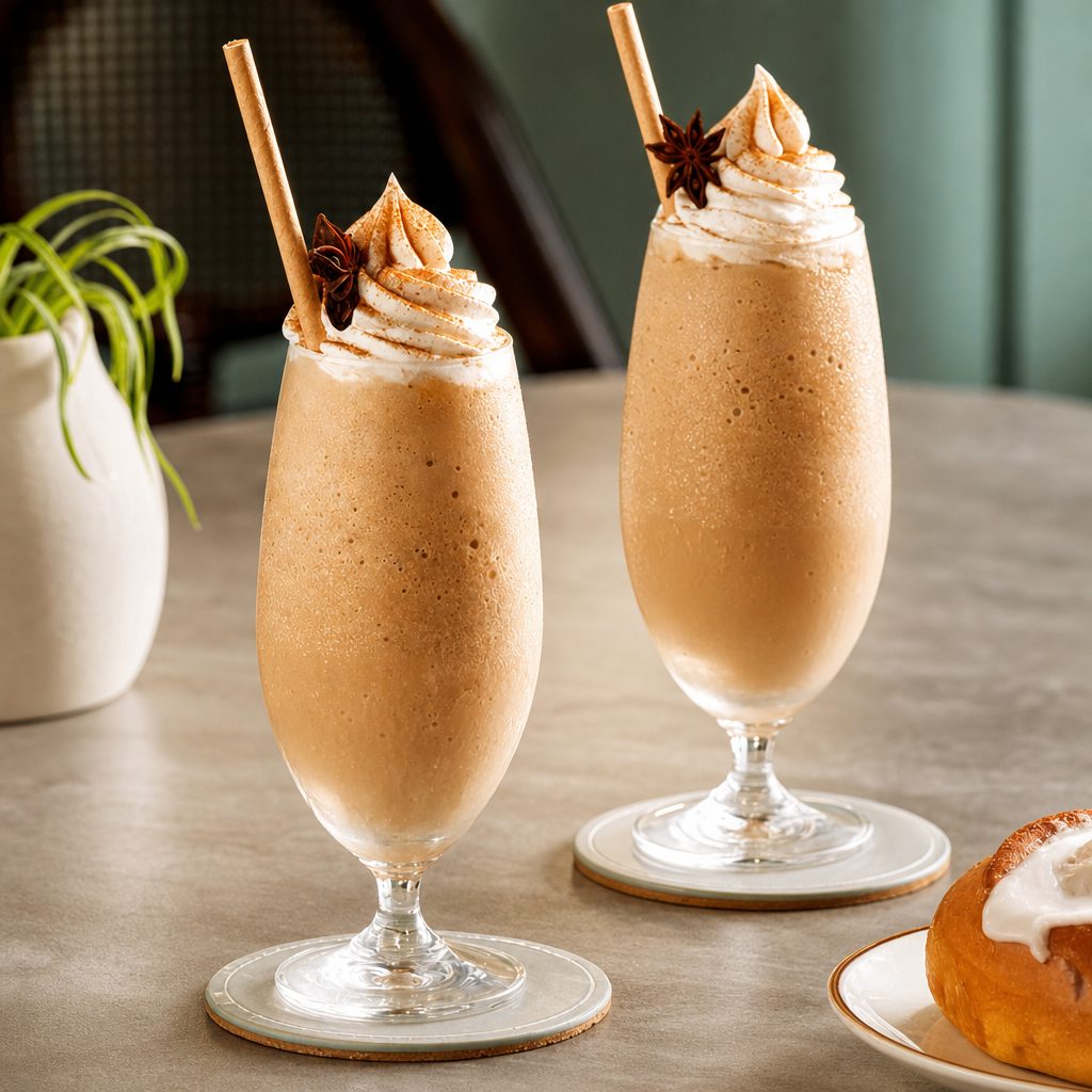 Pumpkin Chai Spice Iced Latte.