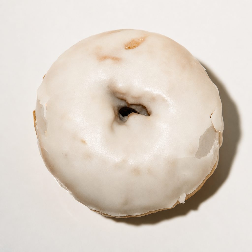 Brown Cake Vanilla Frosted.