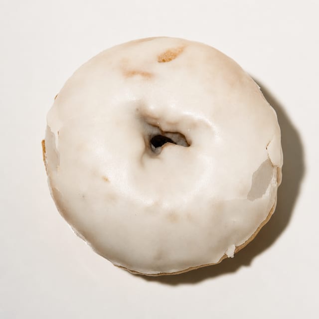 Brown Cake Vanilla Frosted.
