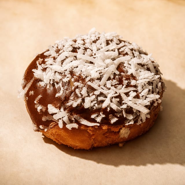 Brown Cake Choc-Coconut.